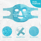 Gel Bead Face Mask -- Hot & Cold Compress for Face and Eyes