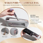 Travel Makeup Brush Set -- 14 Piece Professional Brush Kit with Sponge and Travel Case