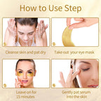 Under Eye Patches -- Hydrating Eye Mask with Hyaluronic Acid, Rose, Aloe Vera and Gold -- 40 Pairs